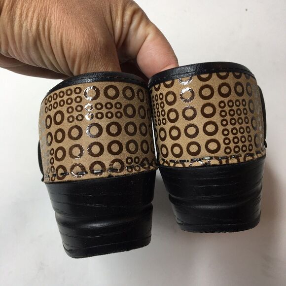 SANITA Original Split With Art COGNAC LEATHER CLOGS WOMEN Size 5 NIB - Picture 5 of 10